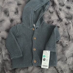 Carter's Gray Knit Hooded Jacket for Kids